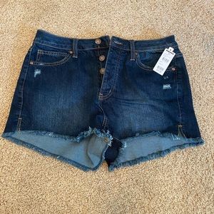 Tilly’s RSQ Vintage High Rise Jean Short Dark Wash BRAND NEW WITH TAGS